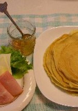 手巻き☆クレープで朝ゴハン-レシピのメイン写真