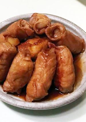簡単!ちくわぶの肉巻き-レシピのメイン写真