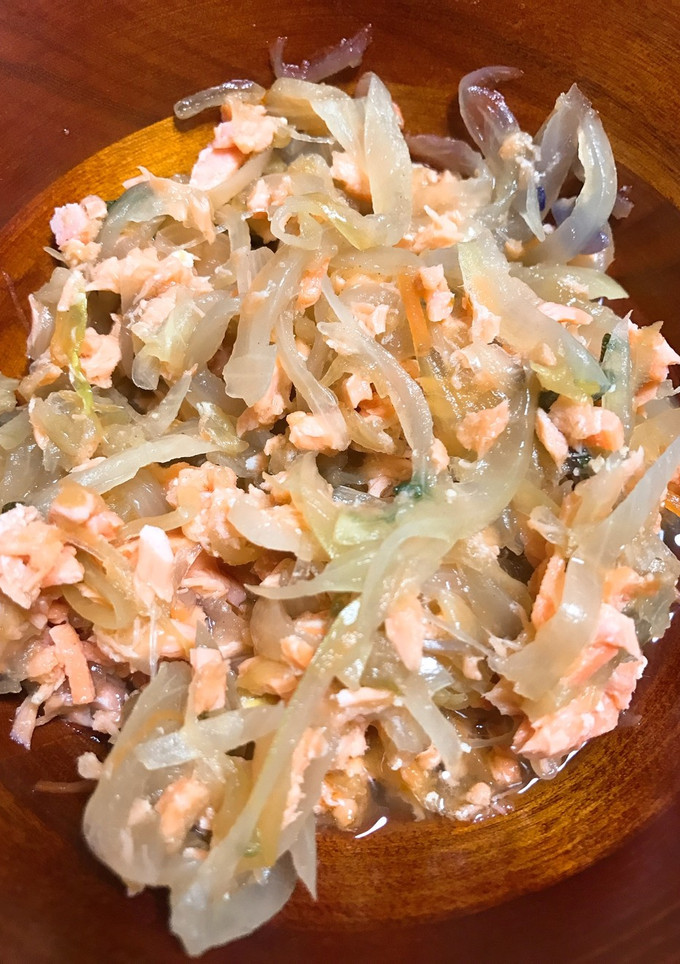 鮭と野菜のほんだし蒸し-レシピのメイン写真