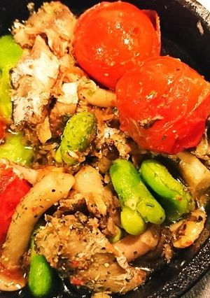 空豆のオイルサーディン焼き-レシピのメイン写真