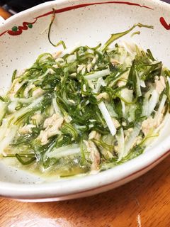 簡単☆めかぶと大根とツナの味ぽんサラダ-レシピのメイン写真