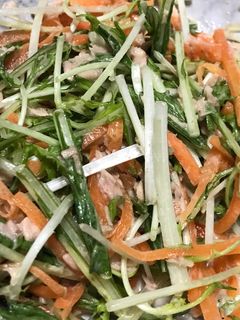 水菜のシャキシャキサラダ-レシピのメイン写真