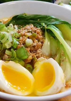 アメリカで作るクリーミー担々麺-レシピのメイン写真