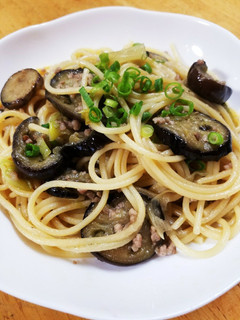 茄子と挽き肉の和風パスタ♪-レシピのメイン写真