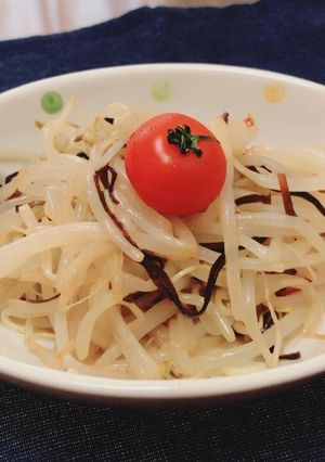 もや塩昆布のピリ辛和え:-)-レシピのメイン写真