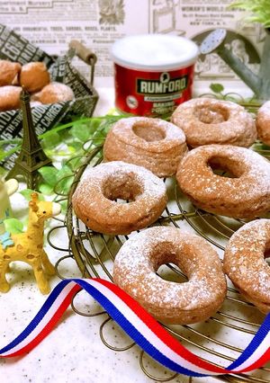 HMで♡もっちりココア焼きドーナツ♪-レシピのメイン写真