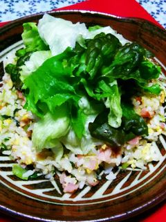 家の、レタスチャーハン!-レシピのメイン写真