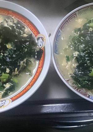 ワカメの卵とじラーメン-レシピのメイン写真