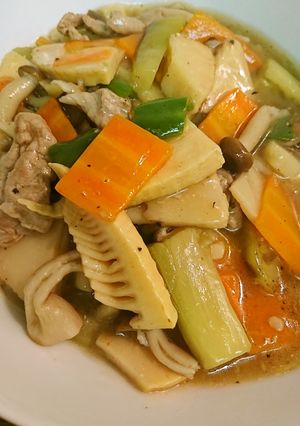豚肉と五菜あんかけ-レシピのメイン写真