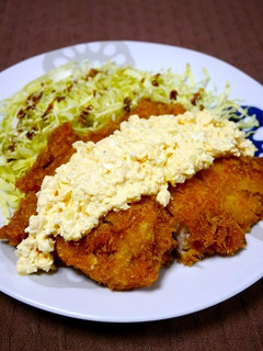 簡単!チキンカツのたくあんタルタル添え-レシピのメイン写真