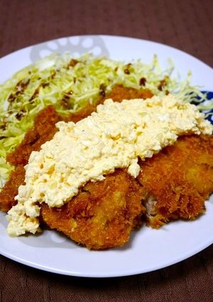 簡単！チキンカツのたくあんタルタル添え-レシピのメイン写真