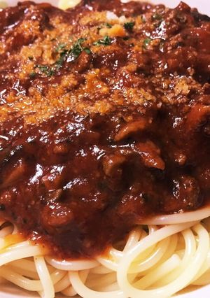 余った挽肉で！簡単ボロネーゼ風パスタ-レシピのメイン写真