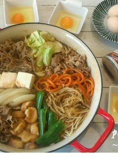焼肉のたれ一本で作る!絶品♡すき焼き鍋-レシピのメイン写真