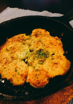 スキレットで簡単♪長いもカリカリチーズ焼-レシピのメイン写真