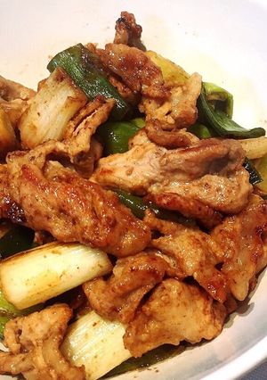かんたん!豚肉と長ネギのマヨポン炒め-レシピのメイン写真