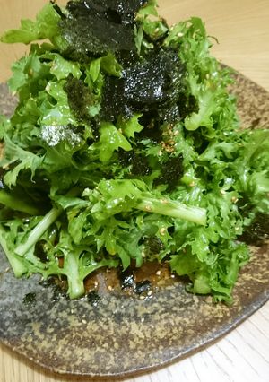 簡単美味しい！わさび菜のサラダ-レシピのメイン写真