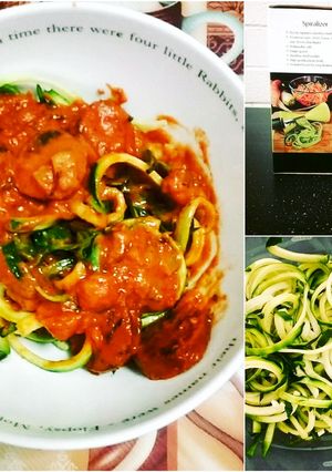 スパイライザ−でズッキーニパスタ♪-レシピのメイン写真