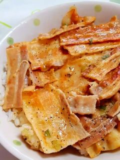 豚バラ肉ネギ塩ダレ炒め丼-レシピのメイン写真