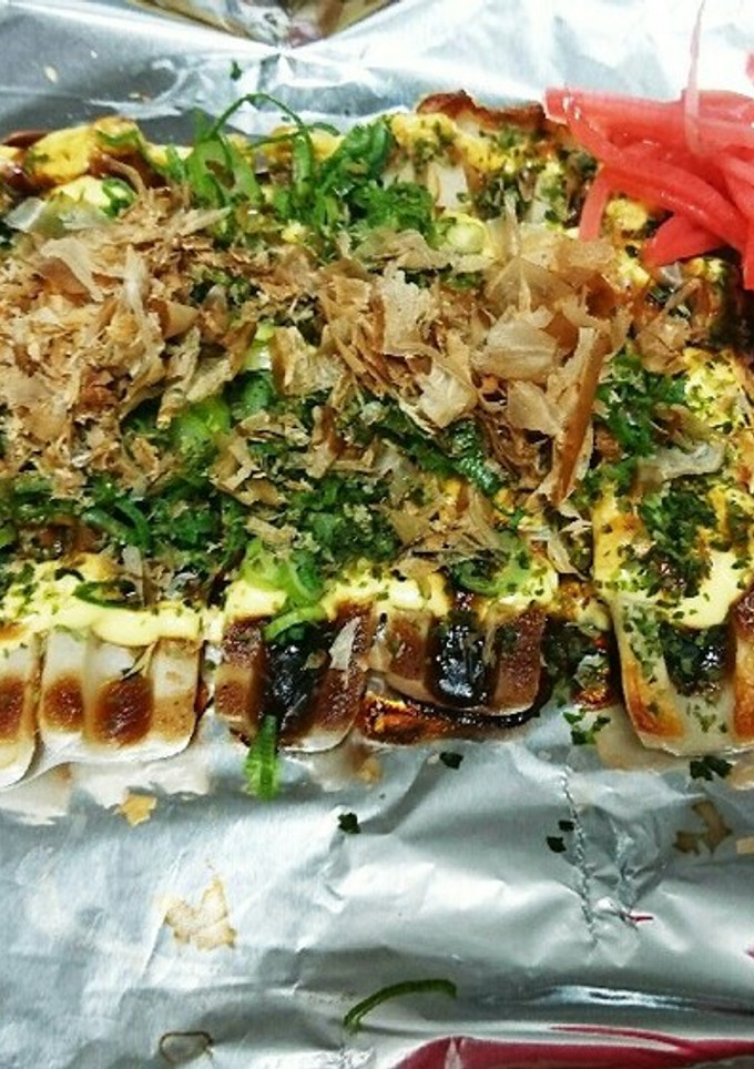 おつまみにも♪ちくわのお好み焼き風♪-レシピのメイン写真