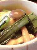 豆腐と小松菜の炒め物
