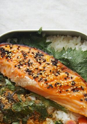 お弁当＊トースターで鮭のしっとり胡麻焼き-レシピのメイン写真