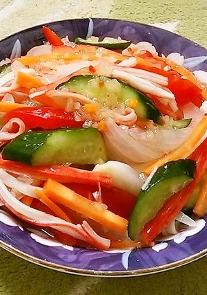 カニカマと彩り野菜のフレッシュマリネ♪-レシピのメイン写真