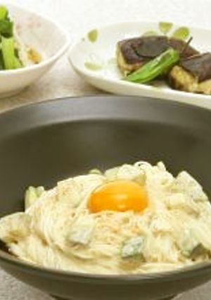 明太アボガドそうめん　4/29Aメニュー-レシピのメイン写真