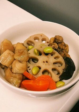 お麩とれんこんの煮物-レシピのメイン写真