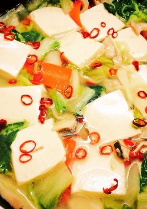 とろとろ白菜肉豆腐-レシピのメイン写真
