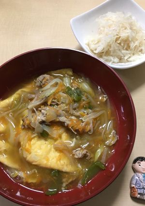 ダイエットに野菜たっぷりあんかけ風玉子丼-レシピのメイン写真