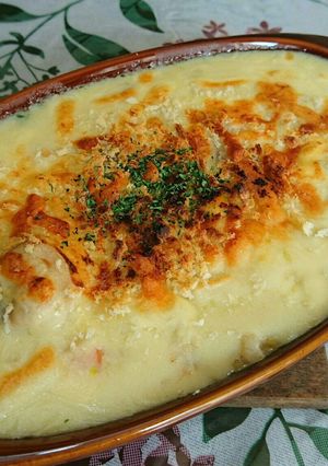 簡単 クリームシチューリメイク ドリア♪-レシピのメイン写真