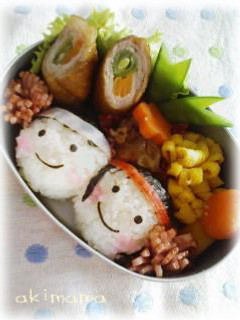 お顔のおにぎり(キャラ弁)-レシピのメイン写真