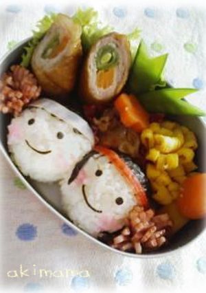 お顔のおにぎり（キャラ弁）-レシピのメイン写真