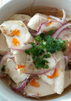 魚焼きグリルでササミのさっぱり漬け-レシピのメイン写真
