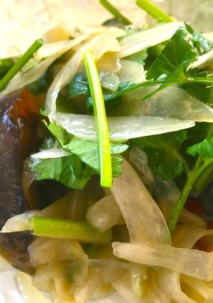 パクチーとピータンの中華風冷菜-レシピのメイン写真