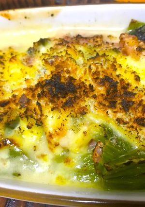 ベーコンほうれん草のヨーグルトチーズ焼き-レシピのメイン写真