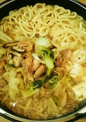 鶏肉でコロコロすき焼き-レシピのメイン写真