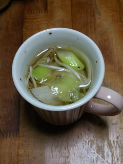 レンチンで☆もやしとネギの中華風スープ-レシピのメイン写真