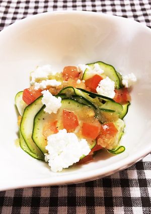 ズッキーニとチーズのフレッシュマリネ-レシピのメイン写真