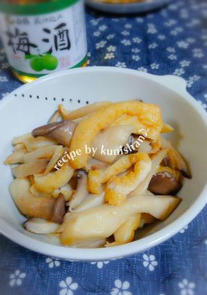 エリンギと油揚げのごま油炒め♪-レシピのメイン写真