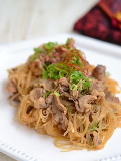 牛肉と春雨のピリ辛炒め【作りおき】-レシピのメイン写真