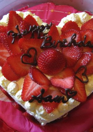 ハートデコレーションケーキ（覚書）-レシピのメイン写真