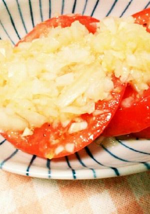 トマトと玉ねぎのオリーブオイル和え♥-レシピのメイン写真