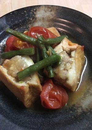 厚揚げの肉詰め-レシピのメイン写真