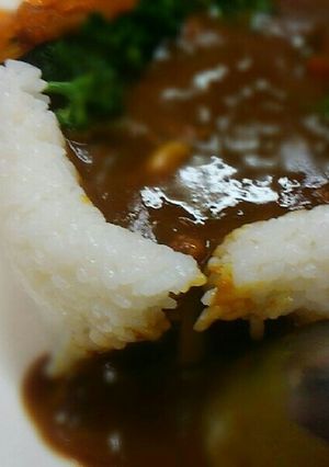 普通のカレーライスでダムカレー✨-レシピのメイン写真