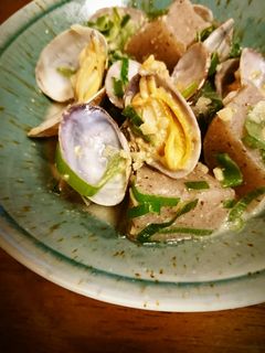 こんにゃく・あさりの味噌マヨ炒め-レシピのメイン写真