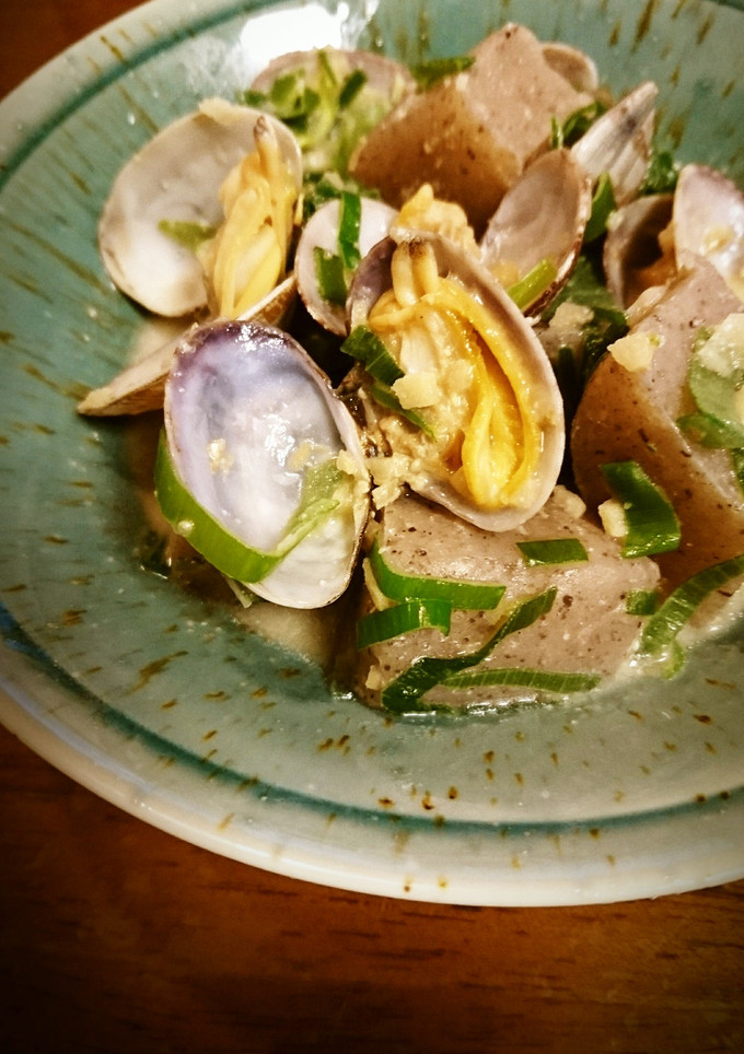 こんにゃく・あさりの味噌マヨ炒め-レシピのメイン写真