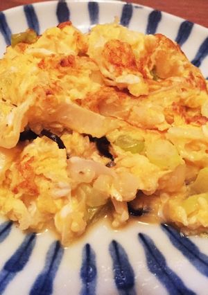 白ネギと塩昆布の卵焼き-レシピのメイン写真