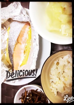 トースターで★サーモンの香草ホイル焼き-レシピのメイン写真