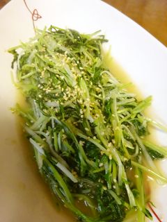 豆苗と水菜の炒め物-レシピのメイン写真